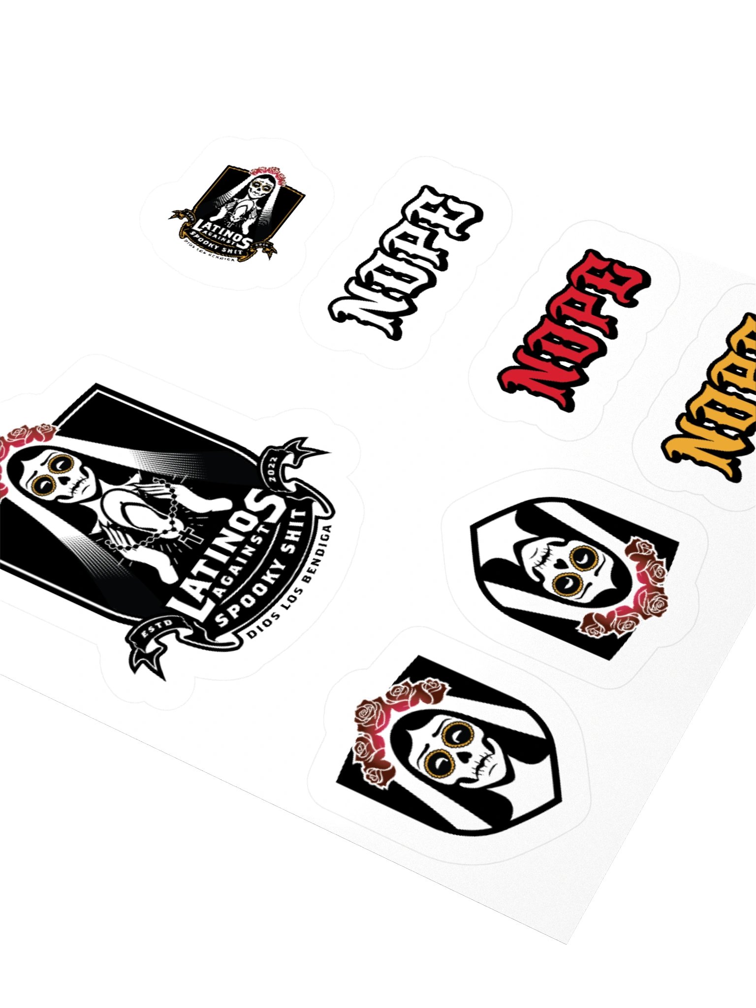 2026 LatinosAgainstSpookyShit Sticker Sheet product image (7)