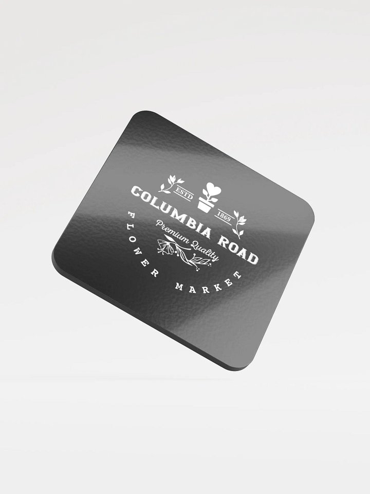 Columbia Road Market Cork Coaster (Black) product image (1)
