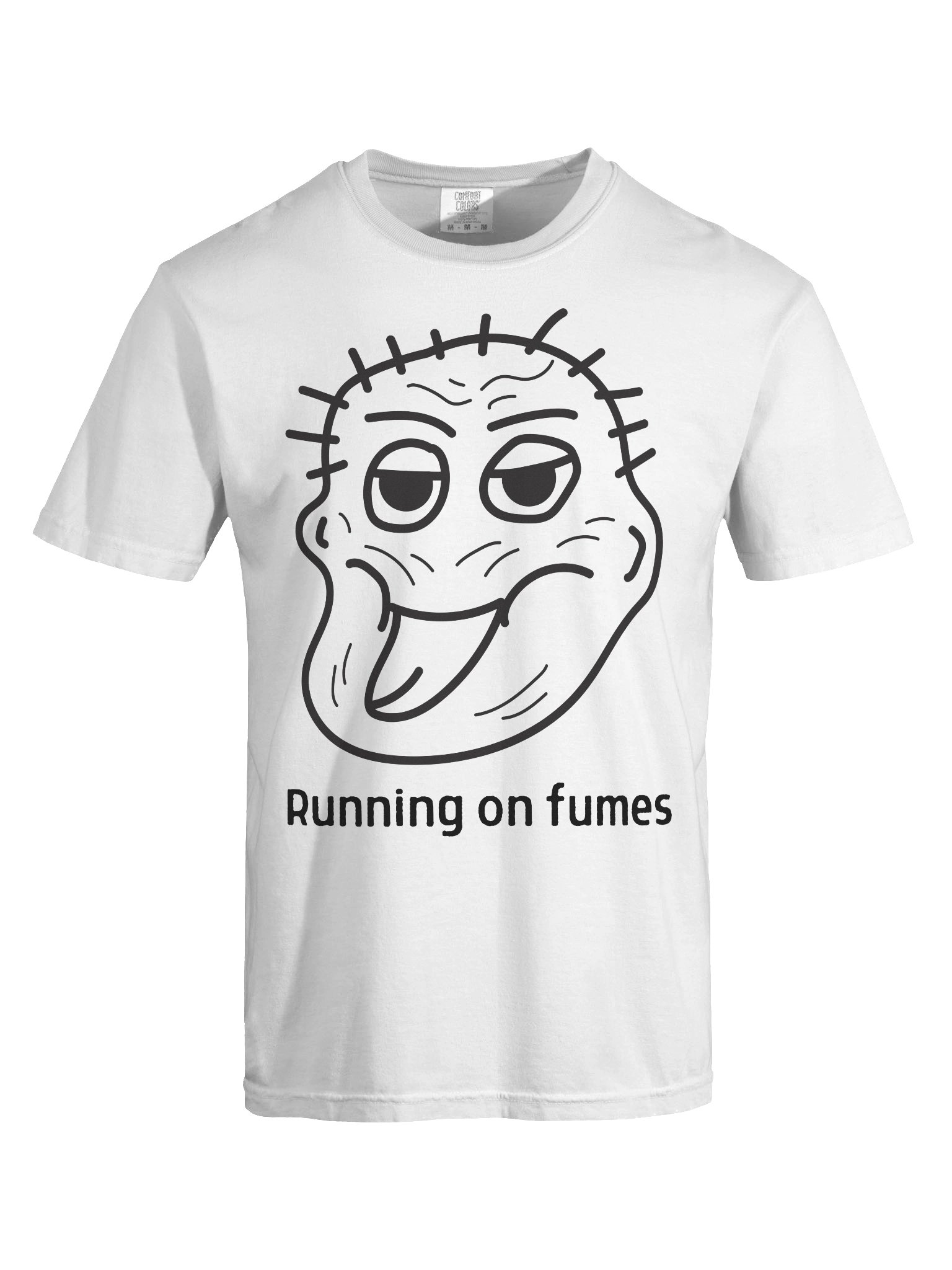 Running on Fumes Shirt – Funny Sleep Deprived Meme Graphic Tee, Burnout Humor T-Shirt, Unisex Relatable Top product image (7)