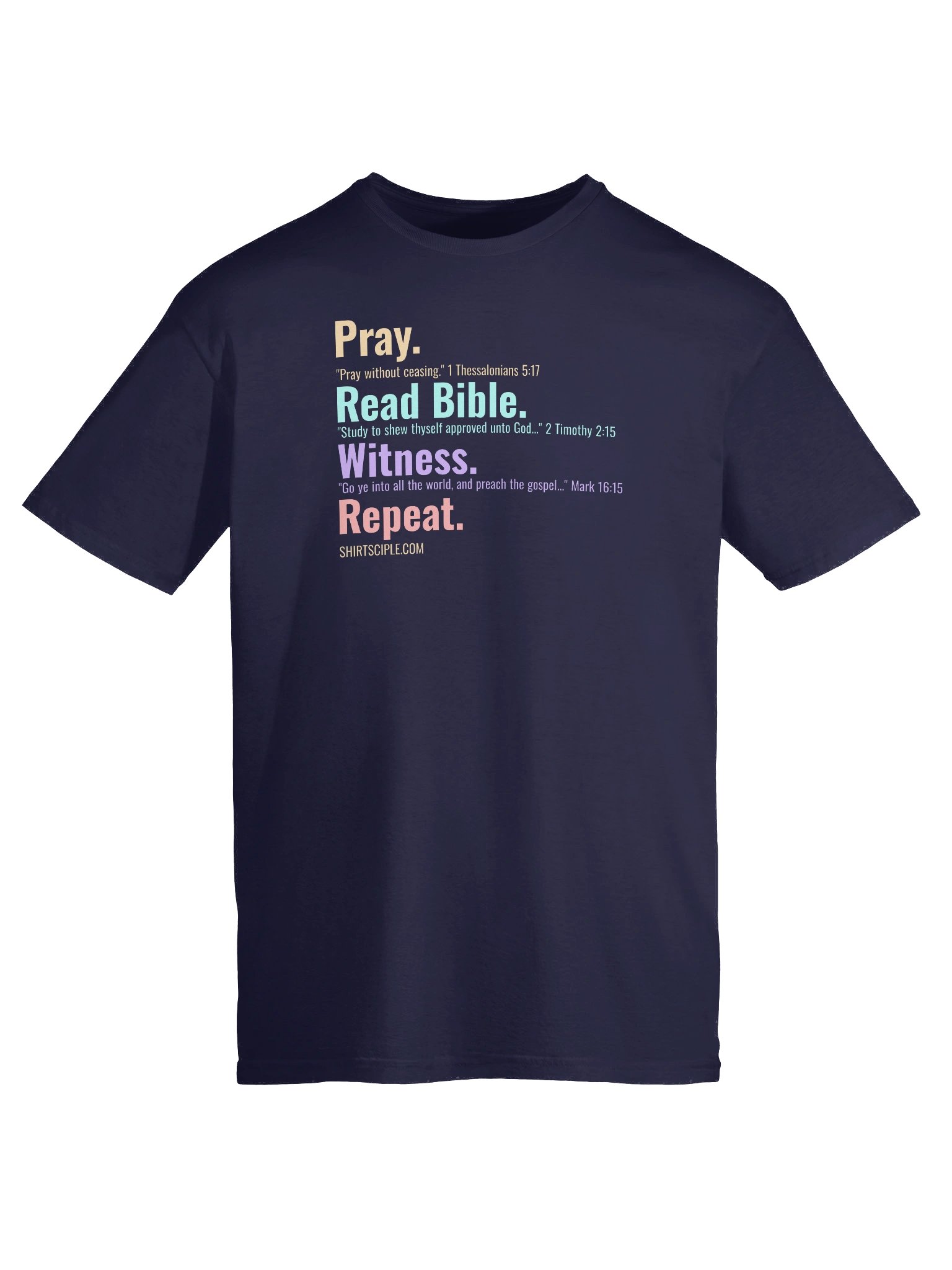 Pray Read Bible Witness Repeat T-Shirt product image (1)