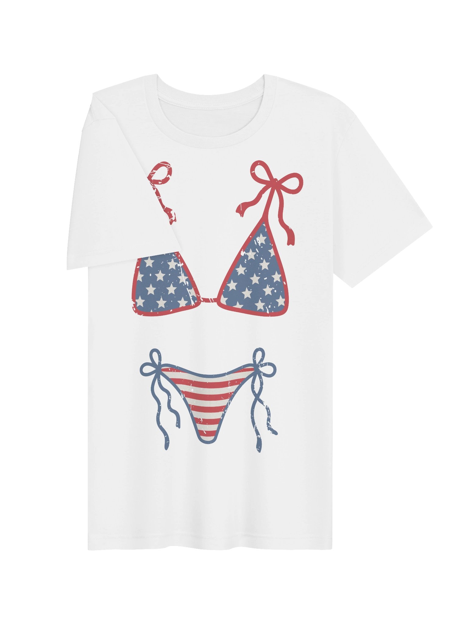 Patriotic Stars & Stripes Swimwear Tee product image (3)
