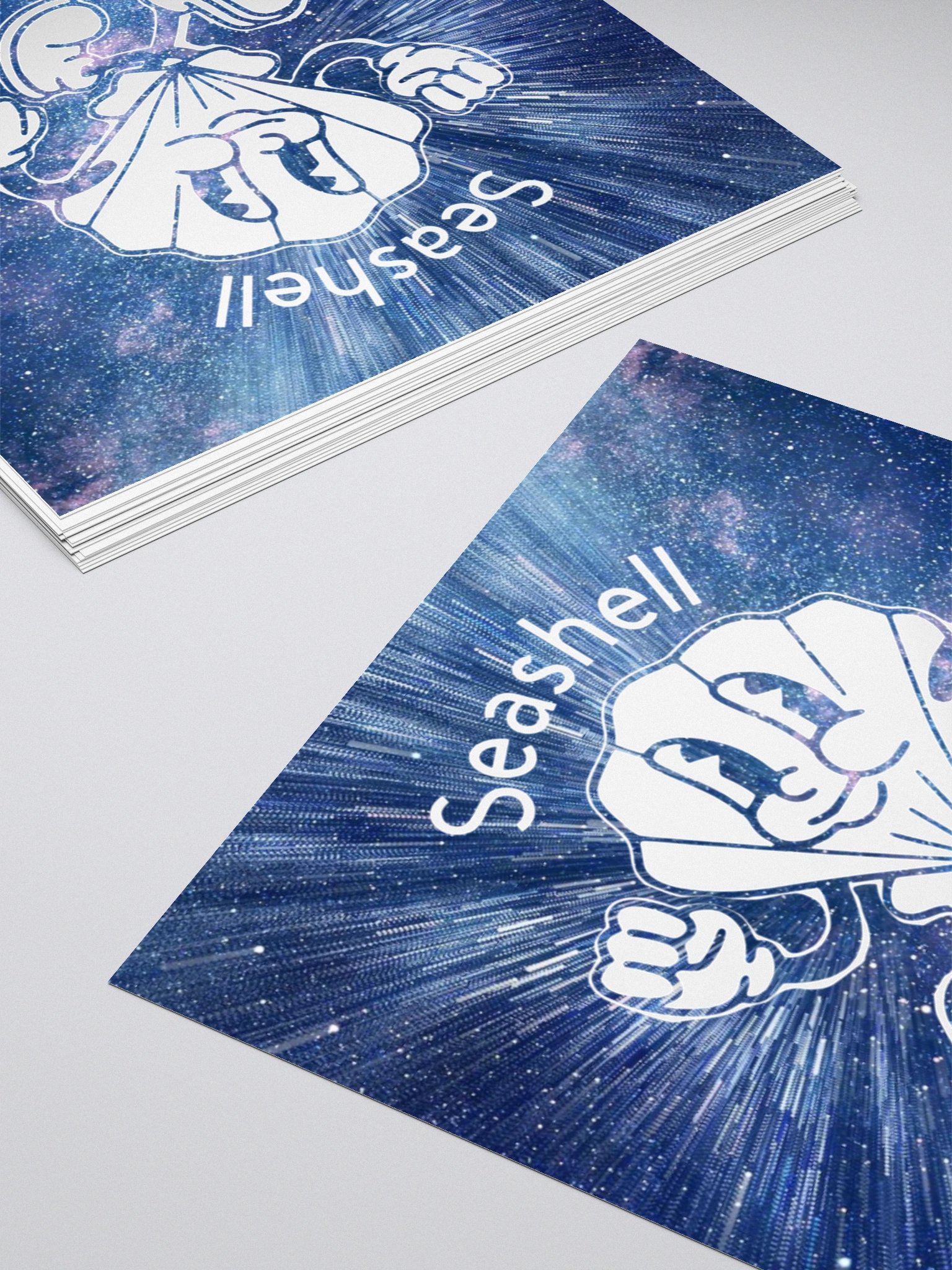 galaxy seashell sticker product image (4)
