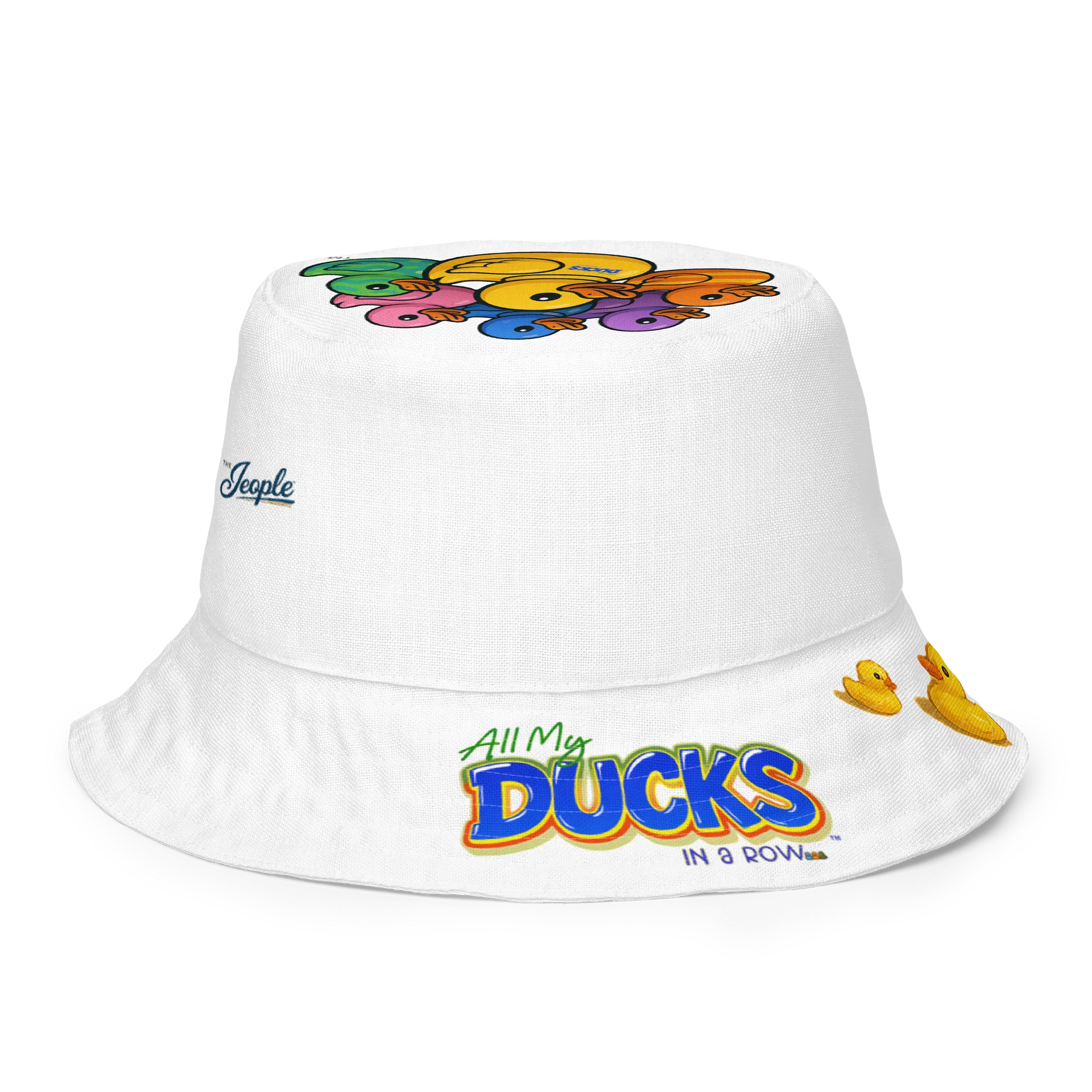 The Jeople™ Signature Series DUCKS in a ROW™ – "Duck, Duck... No Goose!" Reversible Bucket Hat product image (7)