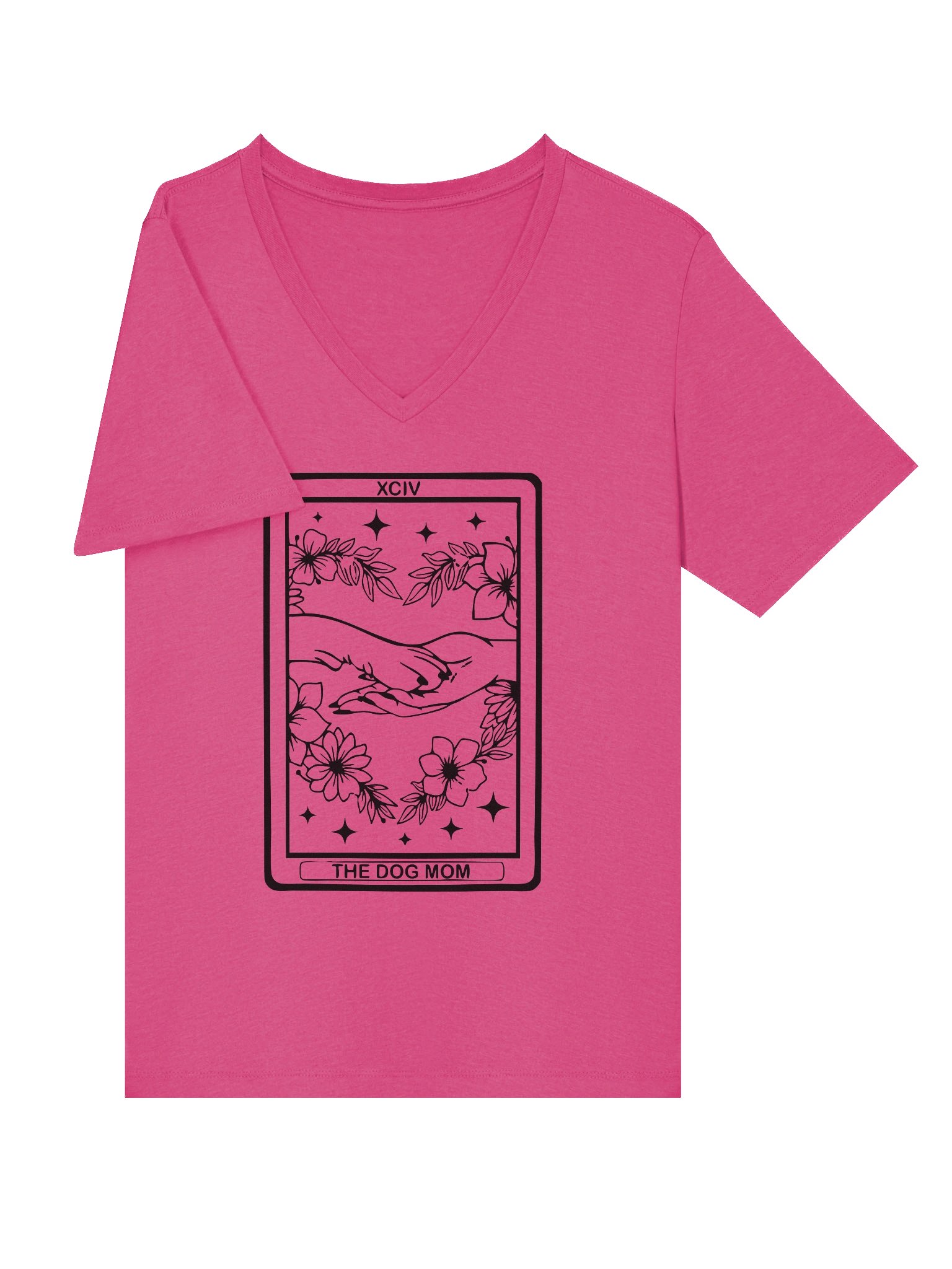 🌙 “V-Neck Dog Mom Tarot Tee” product image (3)