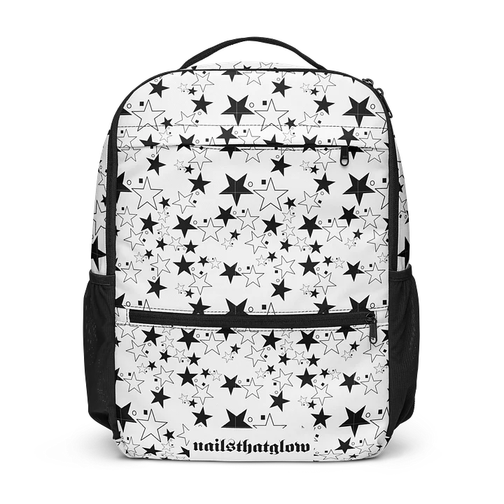 Star Square Circle Star - White - backpack product image (1)