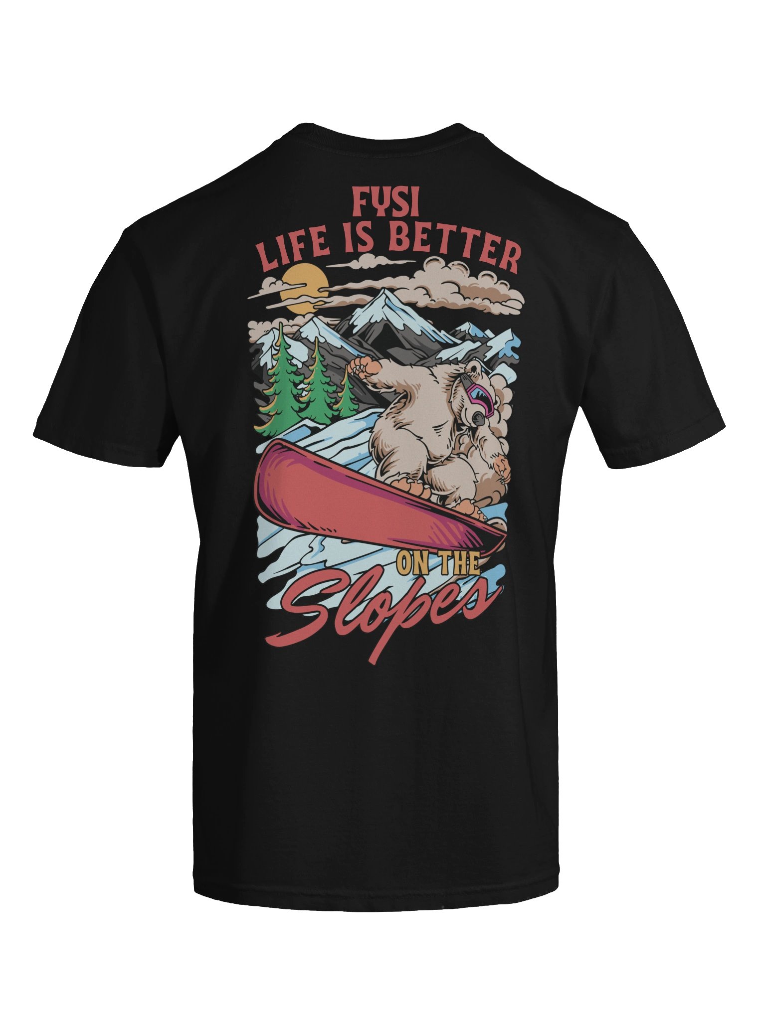 On the slopes organic Tee product image (7)