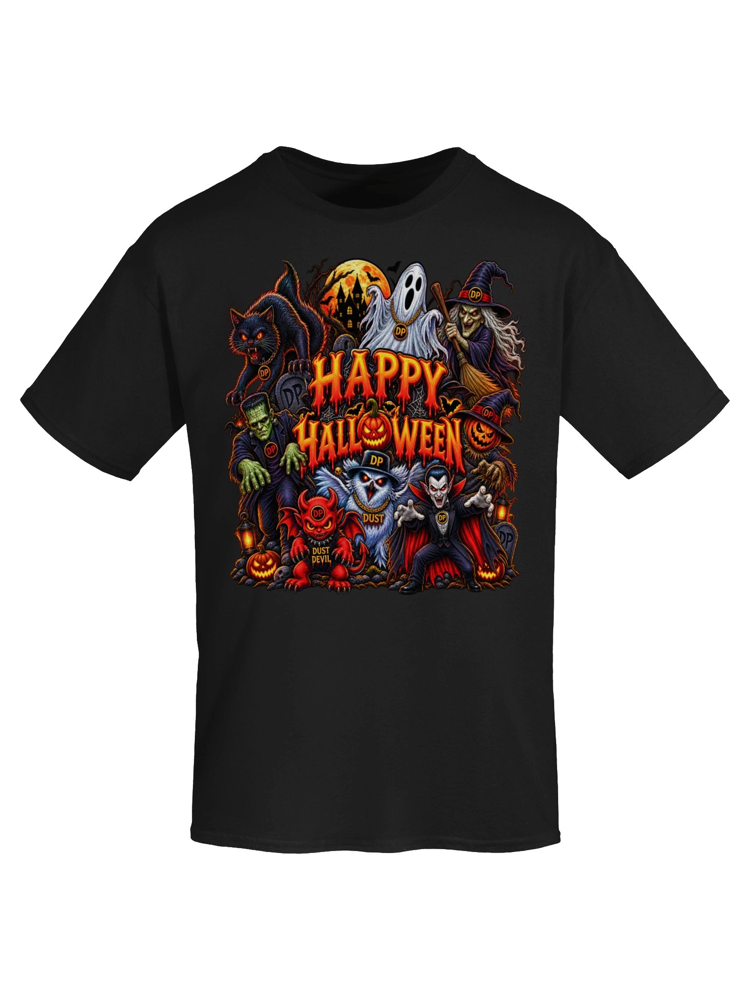 Spooky Dust Devil Crew Happy Halloween Gildan Heavyweight T-Shirt product image (52)