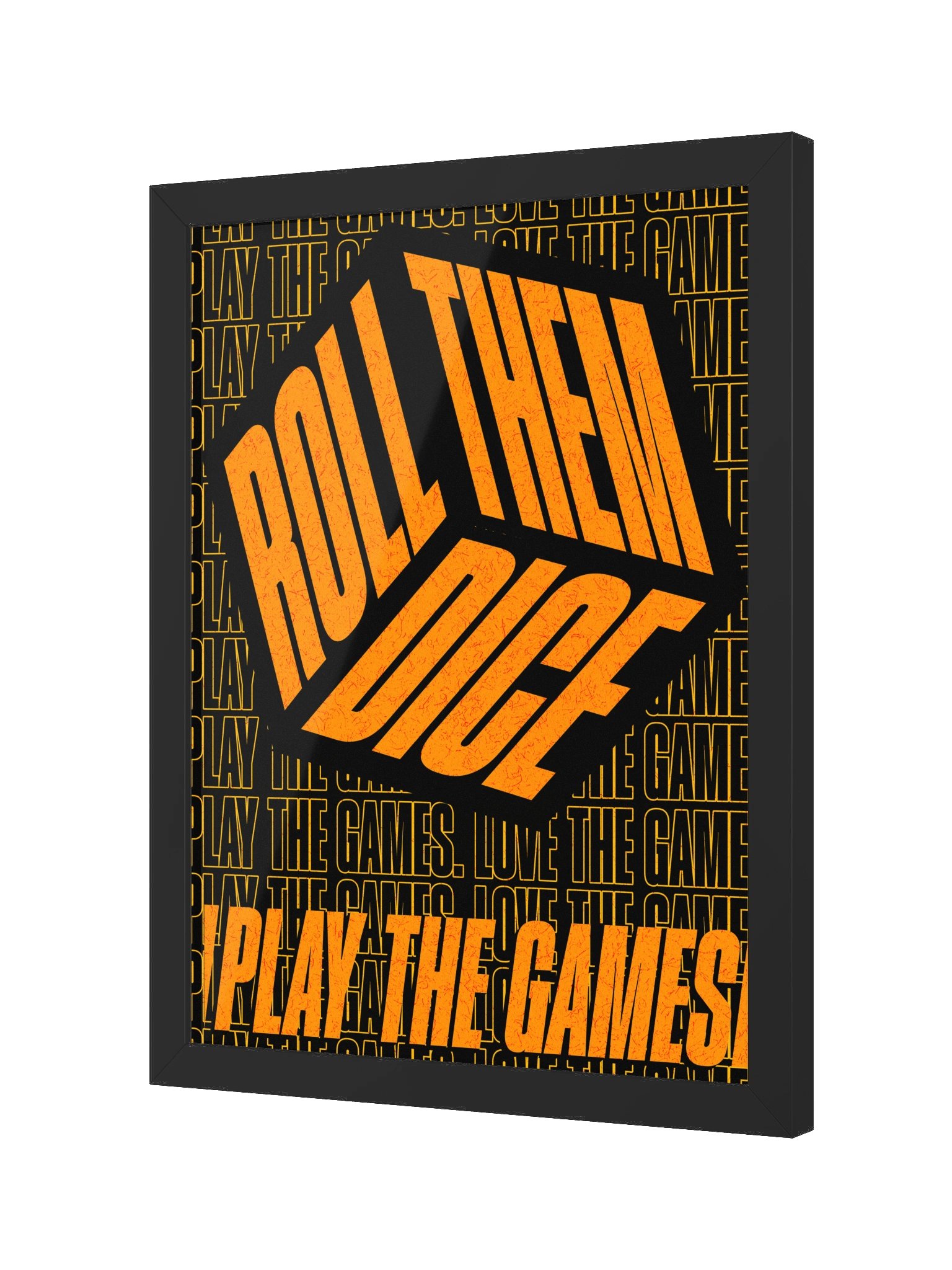 Roll Them Dice Board Game Room Poster - FRAMED product image (2)