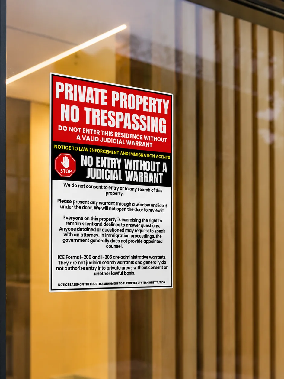 No ICE Decal For Home or Business product image (1)