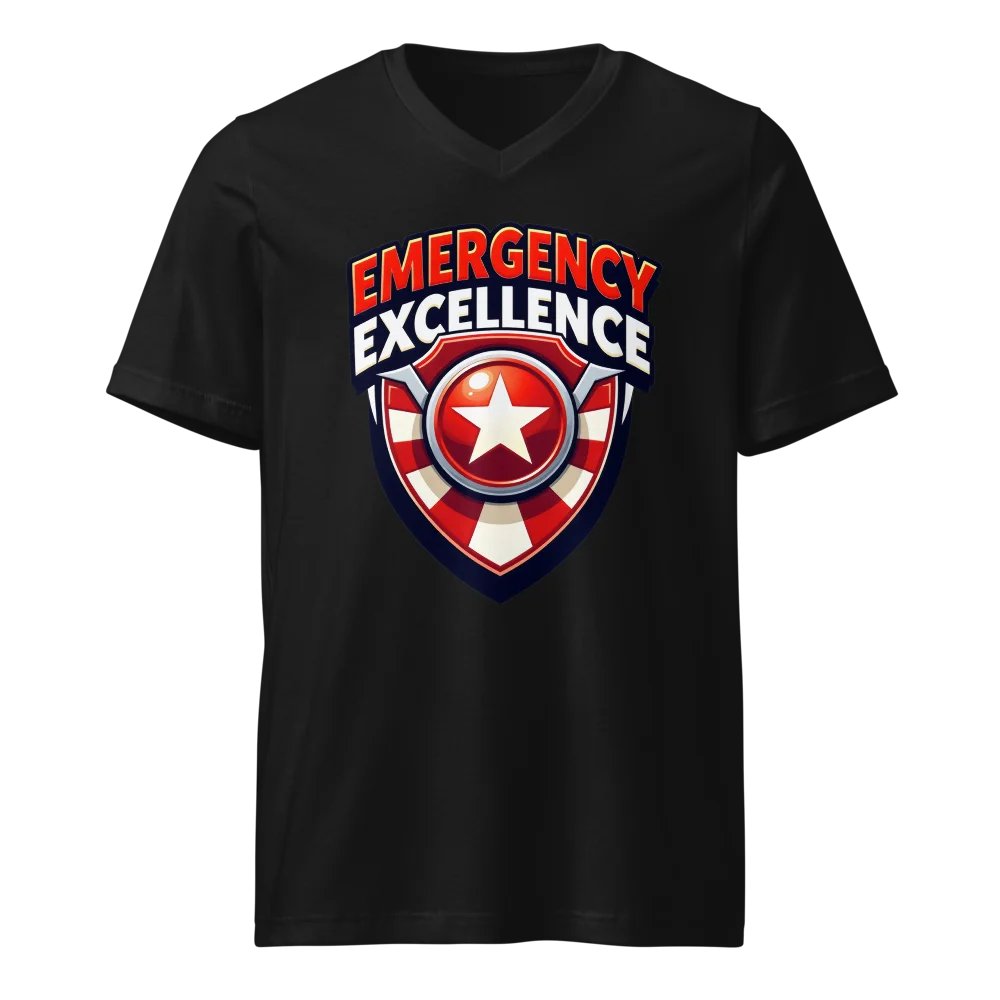 Emergency Excellence Badge V-Neck Tee product image (1)
