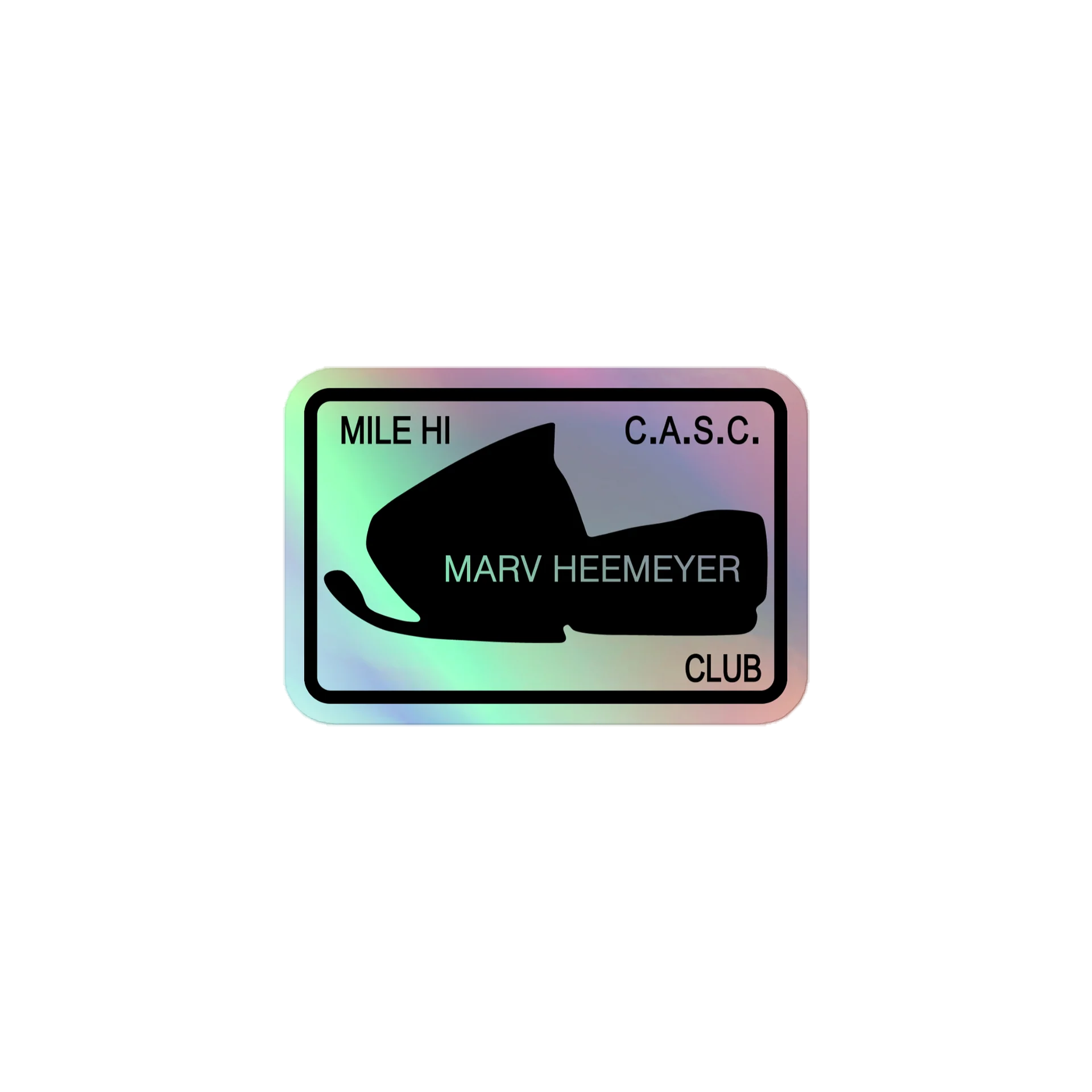Holographic reasonable men sticker product image (1)