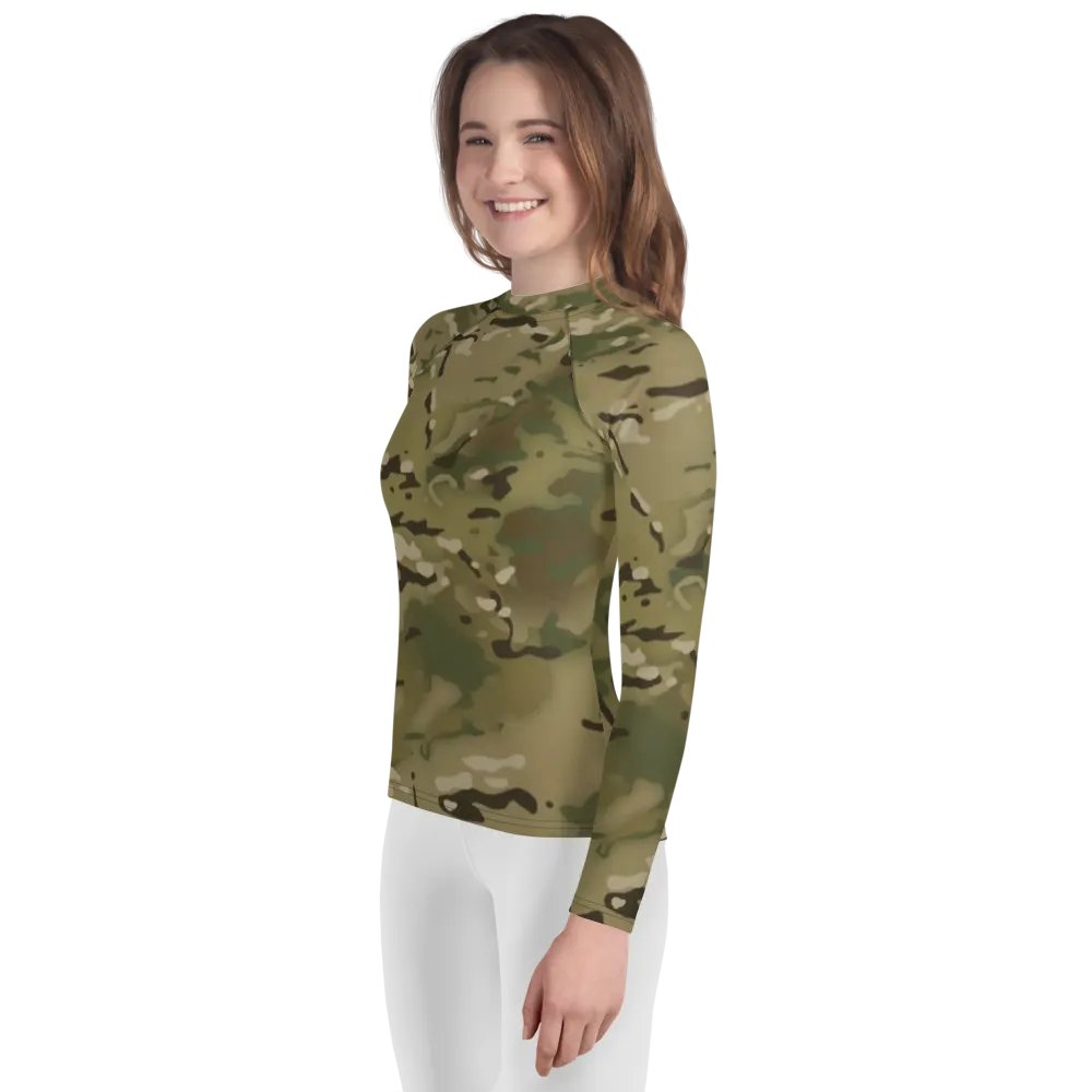 Faithful Camo: Youth Rash Guard - Multicam product image (4)