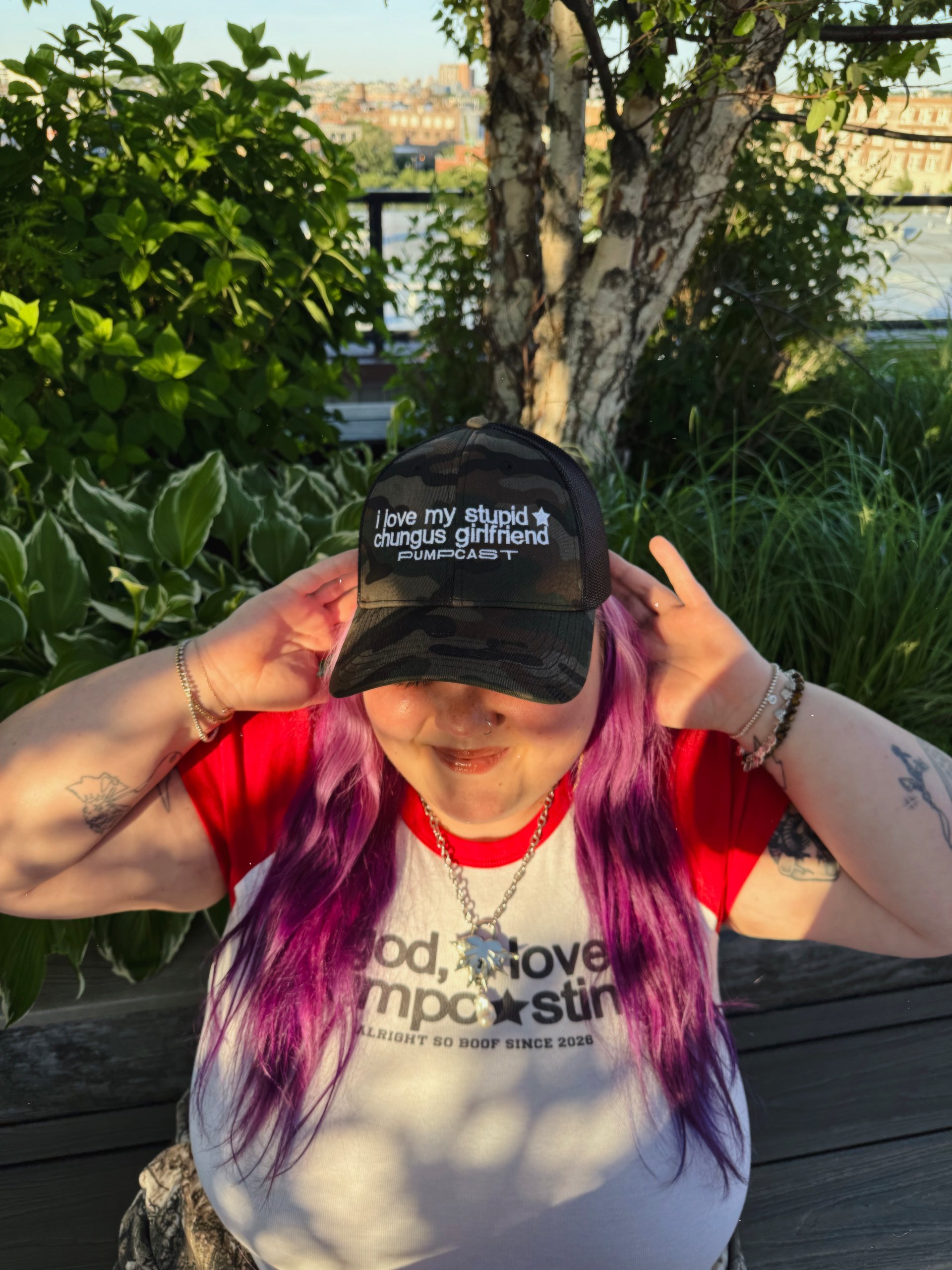 Chungus Girlfriend Camo Trucker Hat product image (2)