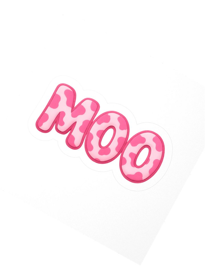 Moo-tiful Kiss Cut Stickers product image (6)