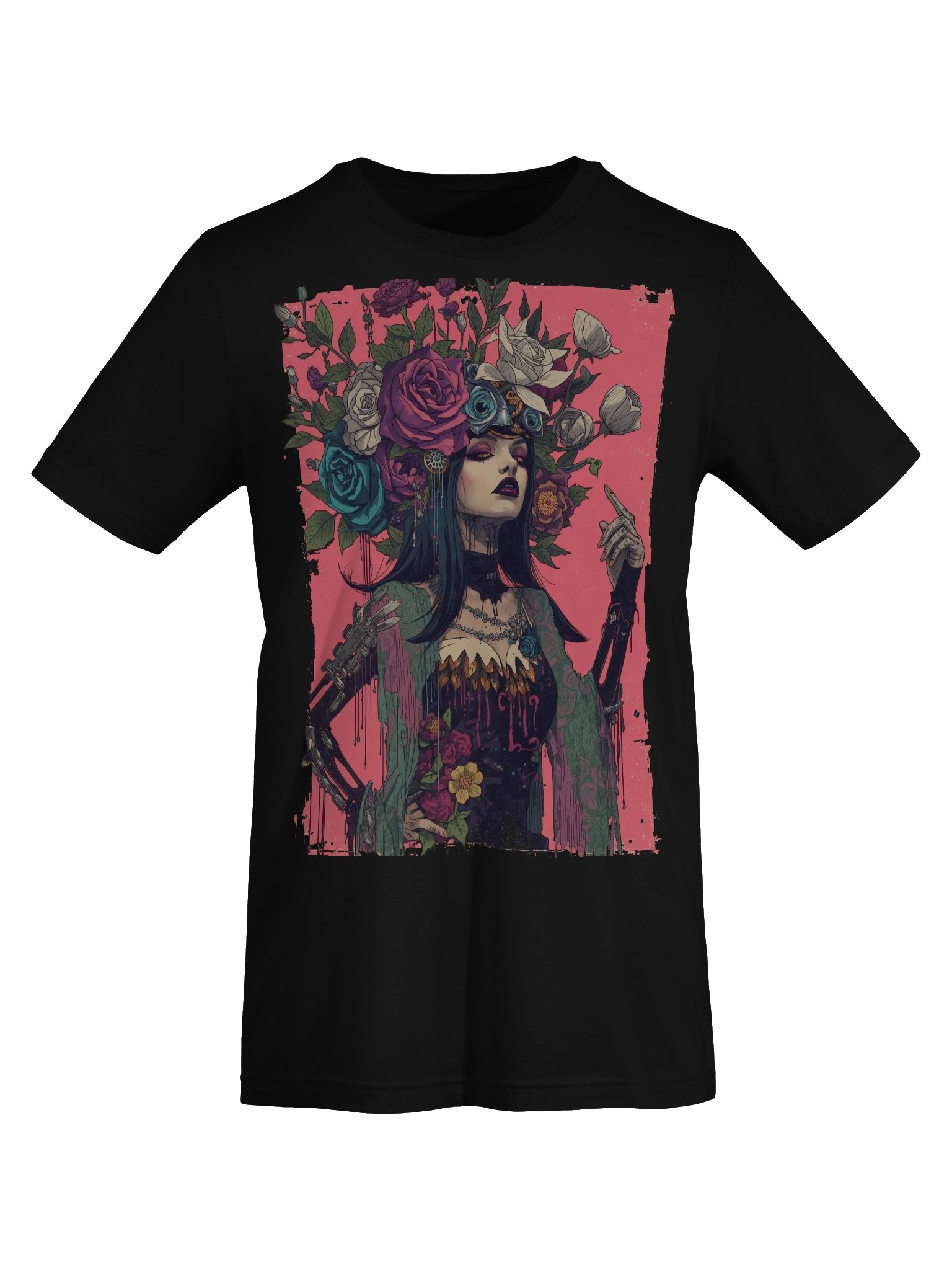 Cyber Rose Headdress Supersoft Tee product image (5)