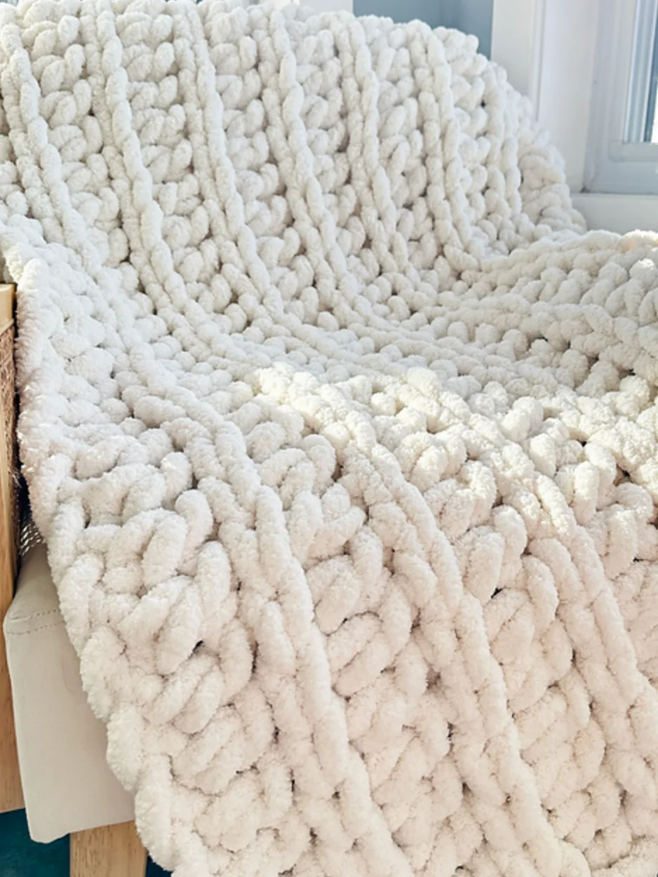 Chunky Cabin Throw Crochet Pattern product image (5)