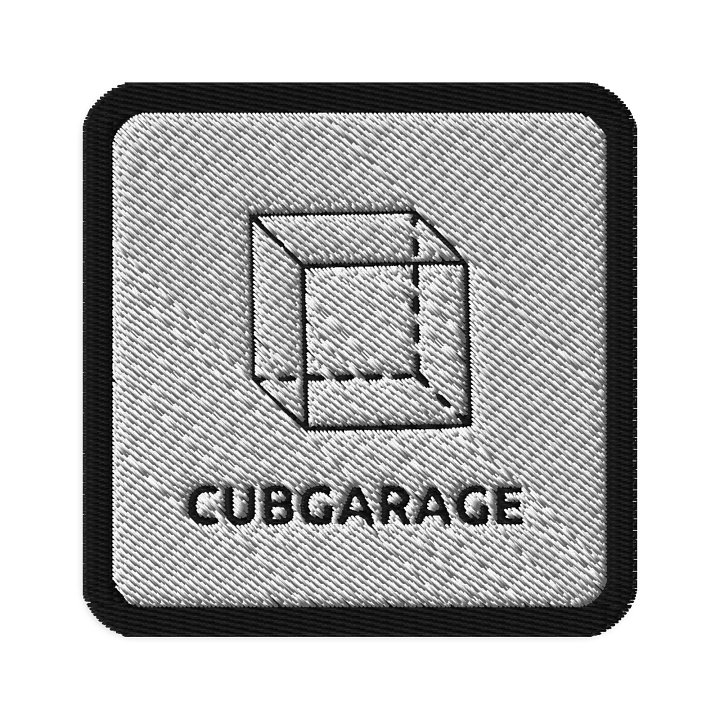 CUBGARAGE Geometric Cube Embroidered Patch product image (1)