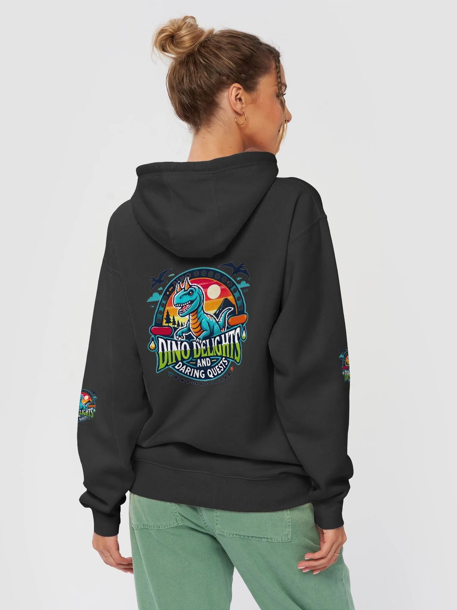 Dino Delights Sunset Hoodie product image (26)