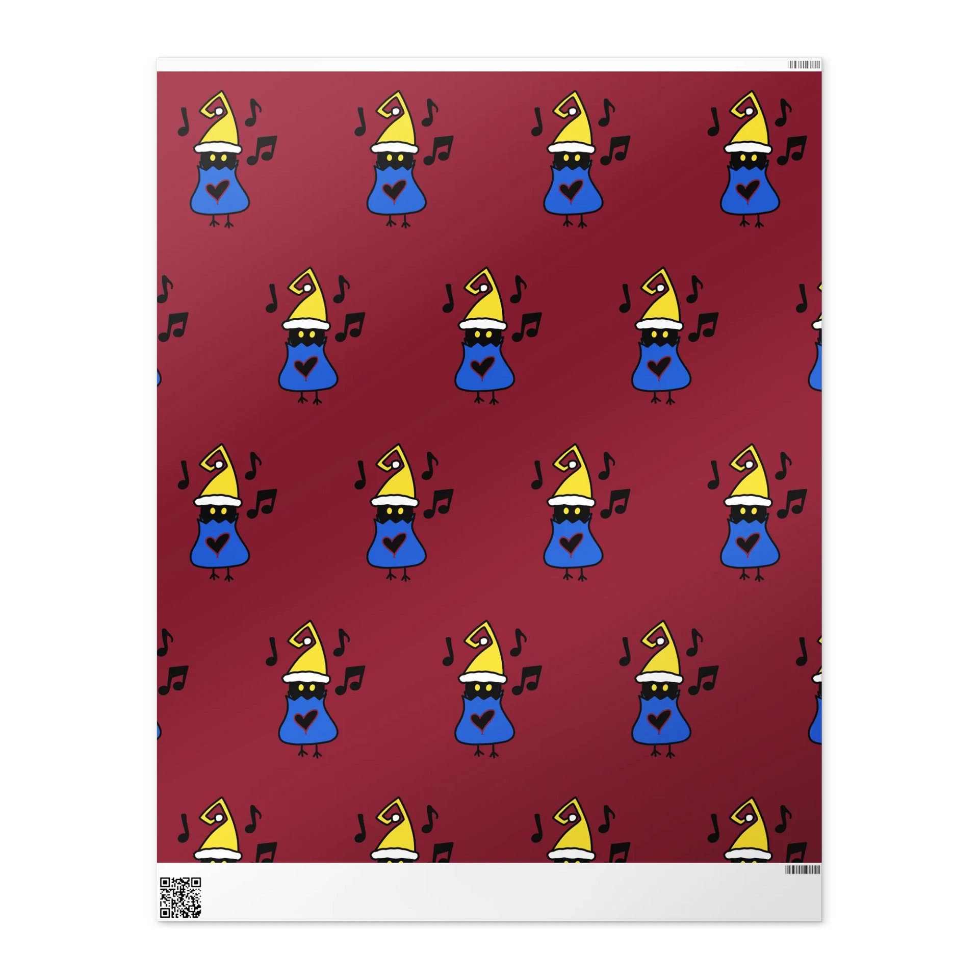 Blue Caroler | Wrapping Paper product image (2)