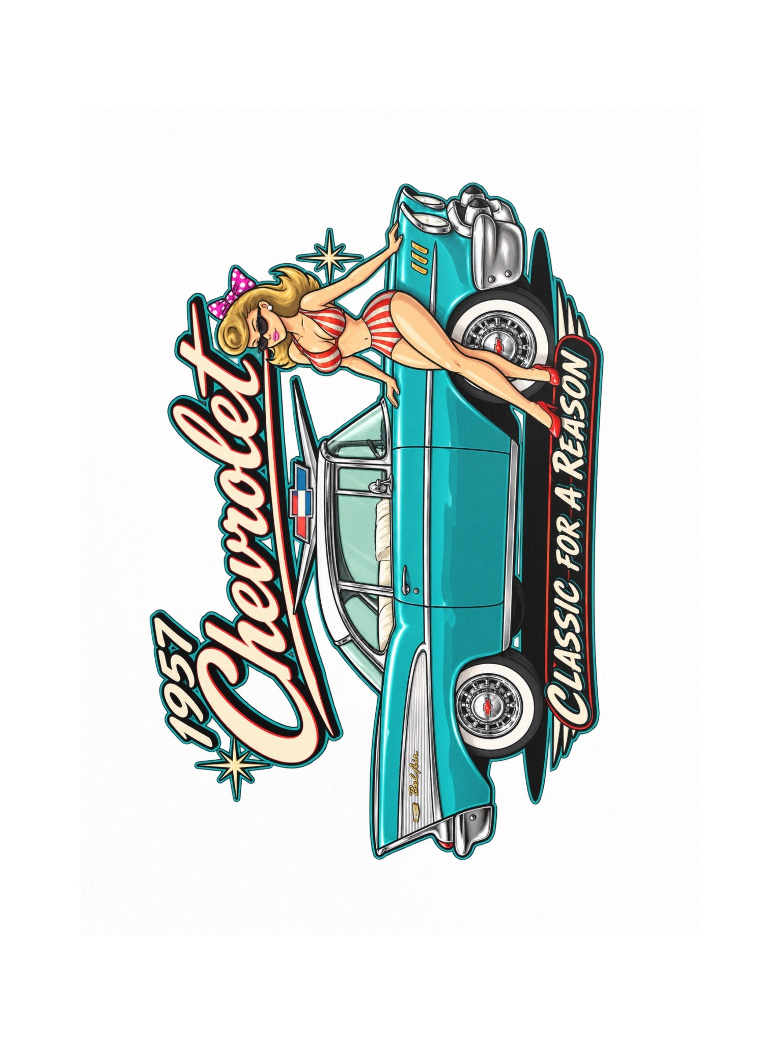 1957 Chevrolet Classic Pin-Up Poster product image (1)