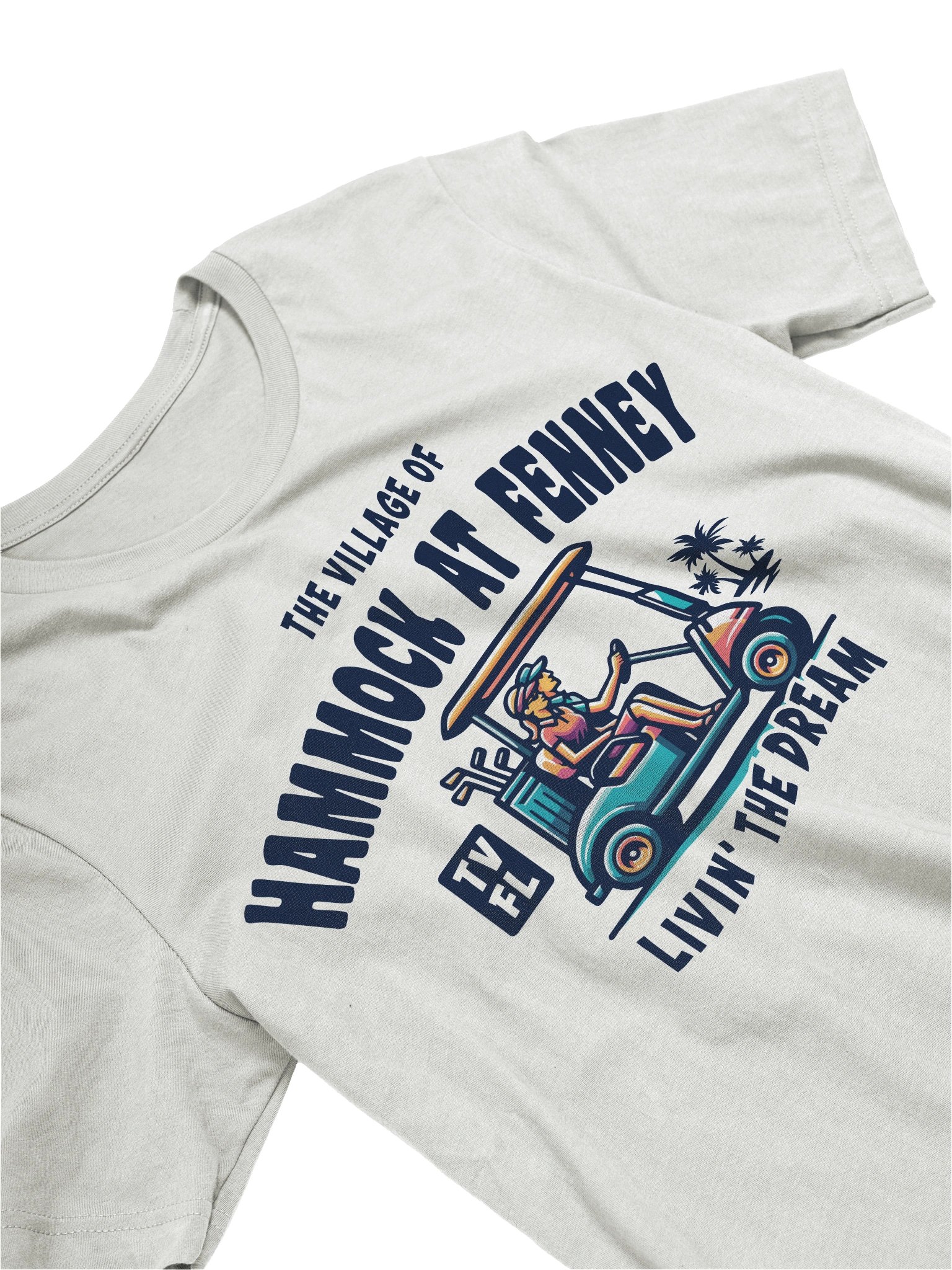 The Village of Hammock at Fenney TV FL Golf Cart Design T-Shirt product image (21)