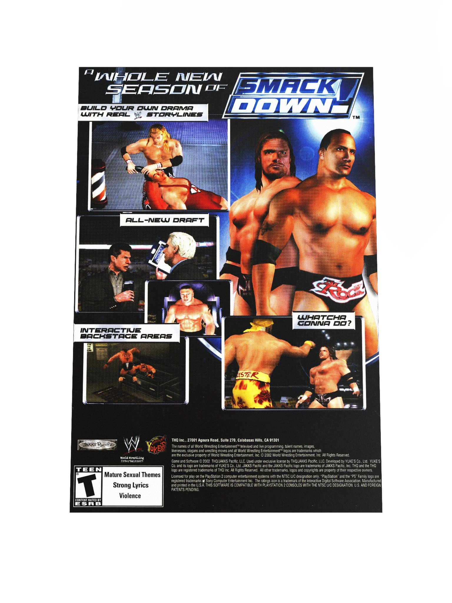 SmackDown! Shut Your Mouth (PS2) - Promotional Poster/Flyer product image (1)