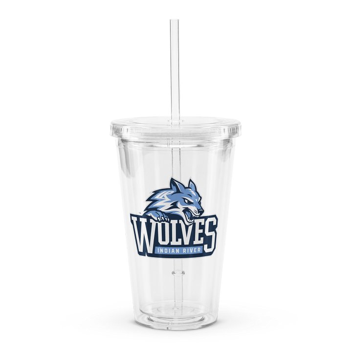 Double Walled Clear Plastic Tumbler (16 oz) - Full Logo product image (1)