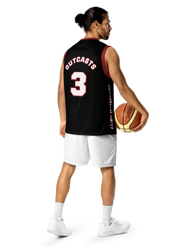 Outcasts Basketball Jersey Red/Black product image (3)