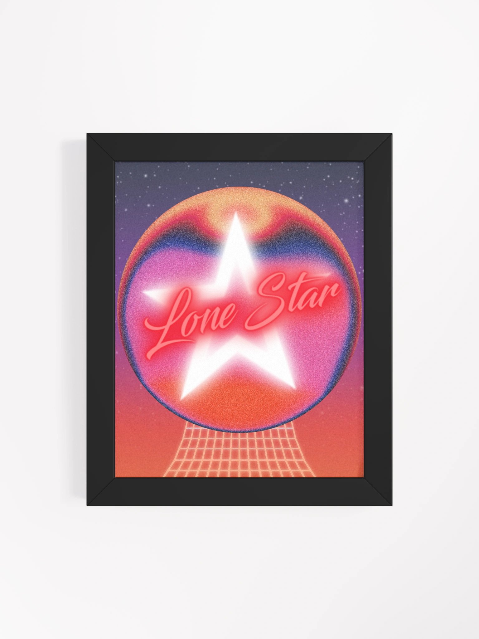 Luminous Lone Star Framed Poster product image (4)