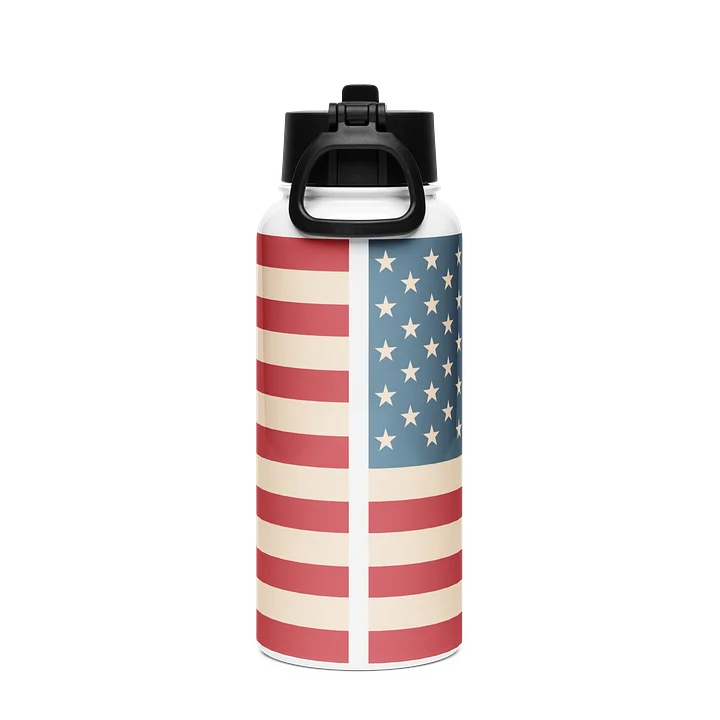 Vintage American Flag Stainless Steel Water Bottle product image (2)