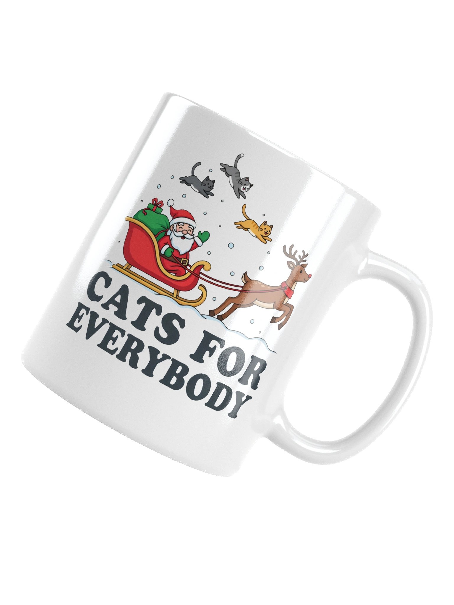 Santa's Cats for Everybody Glossy Mug product image (14)