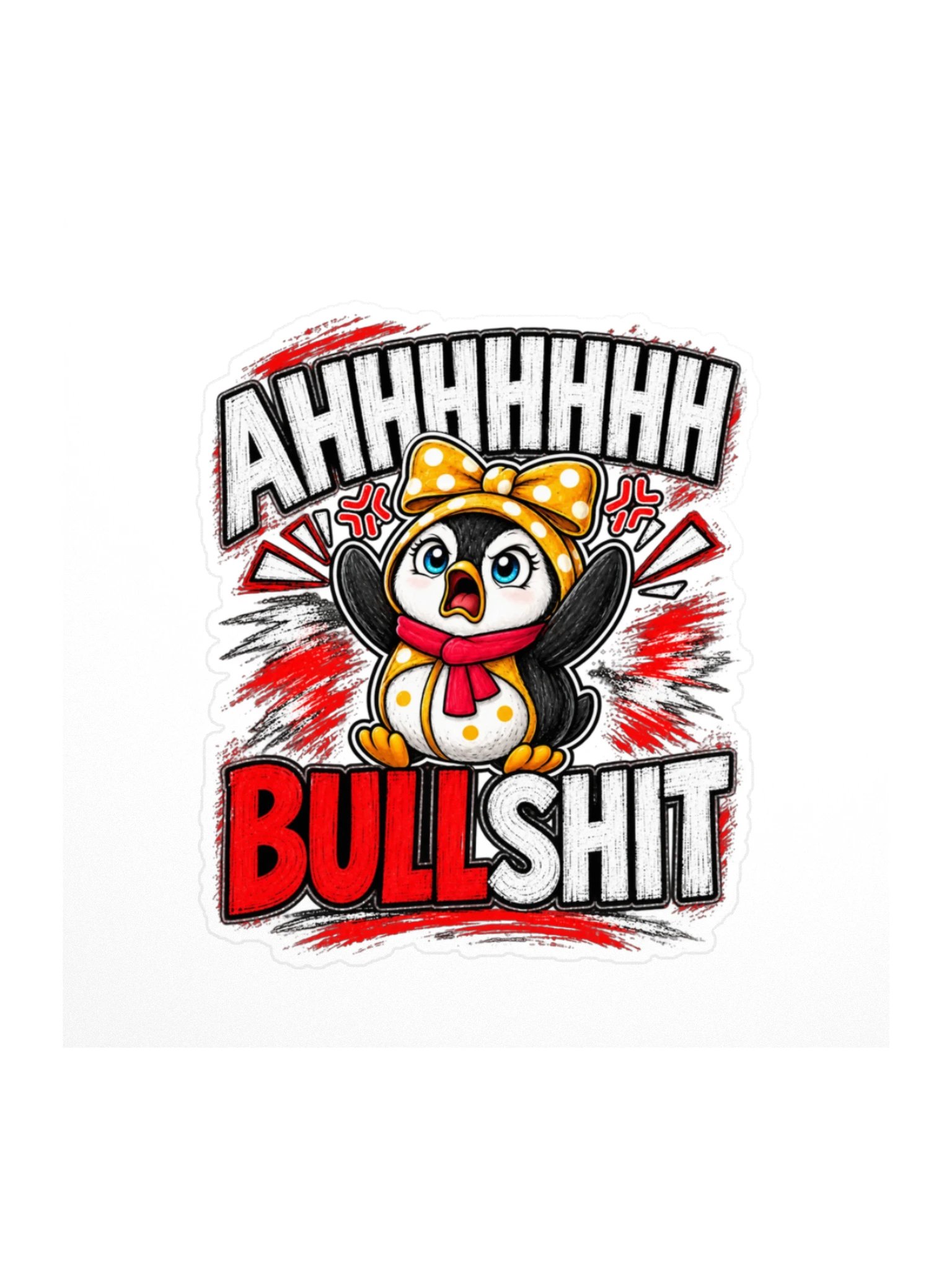 AHHHHHH Bullshit Lulu Sticker product image (1)