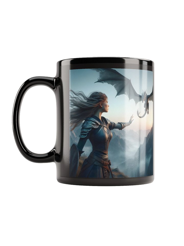 Reaching for Dragons Black Glossy Mug product image (1)