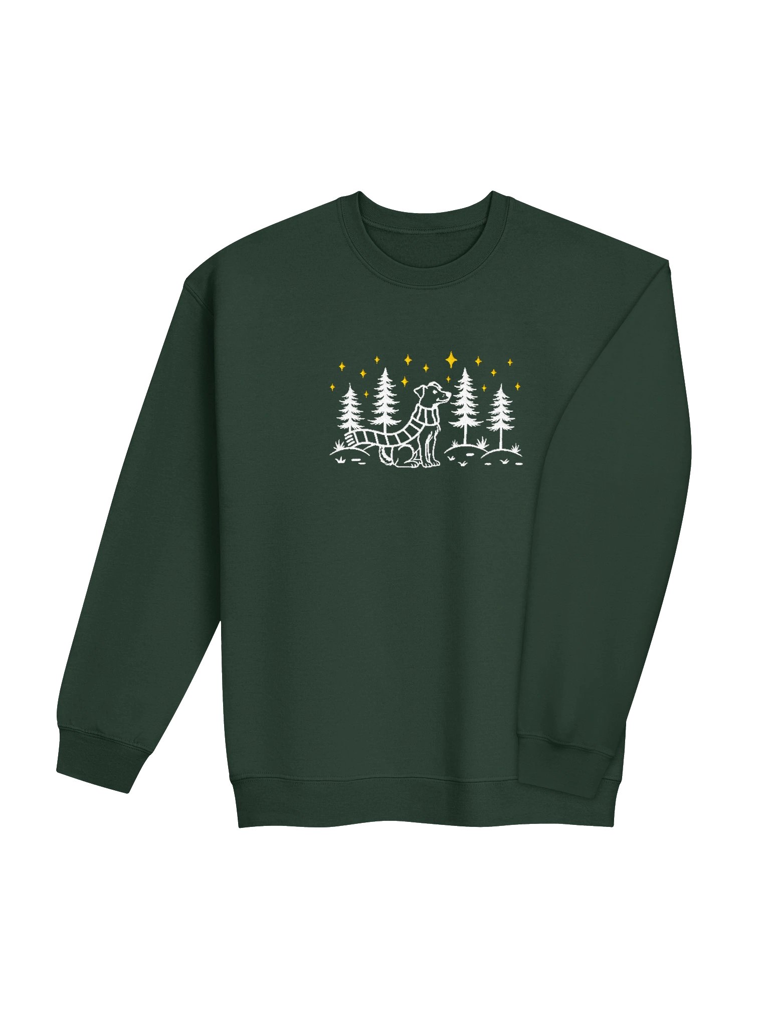 Jack Russell Terrier Winter/Christmas Line Art Design Embroidered Sweatshirt product image (20)