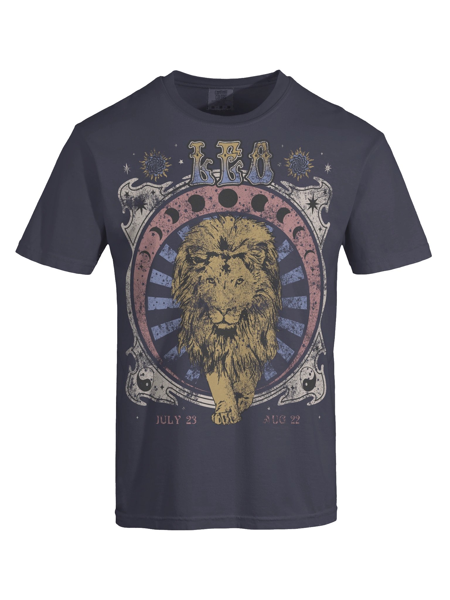 Leo Zodiac Shirt – Vintage Lion Astrology Graphic Tee (July 23 – August 22) product image (26)