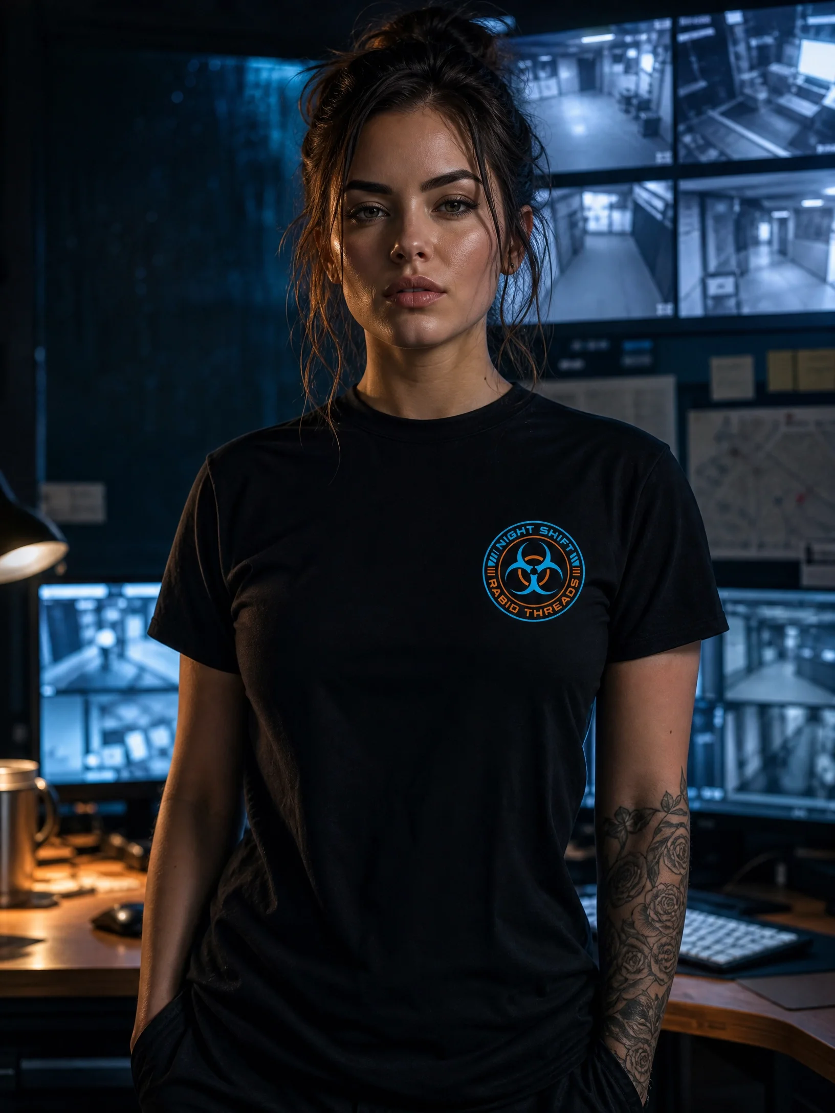 Night Shift: Caffeine Injection Unit - Rabid Threads Tactical Tee product image (3)