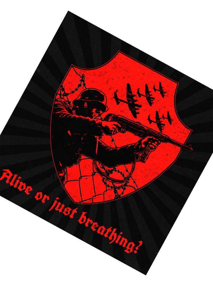 "DEAD OR ALIVE" STICKER RED product image (4)