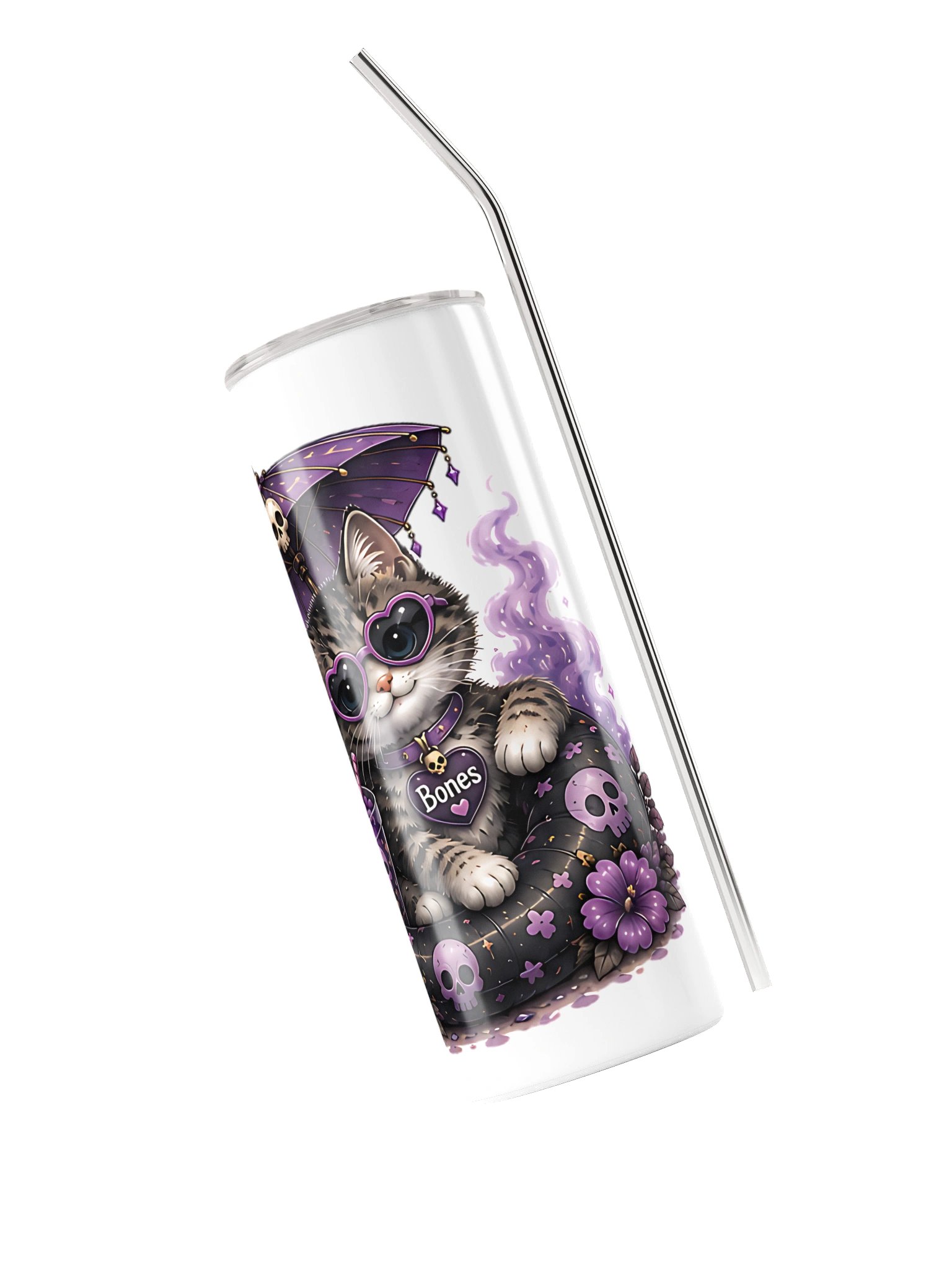 ''Bone the Summer Cat'' Stainless Steel Tumbler product image (4)