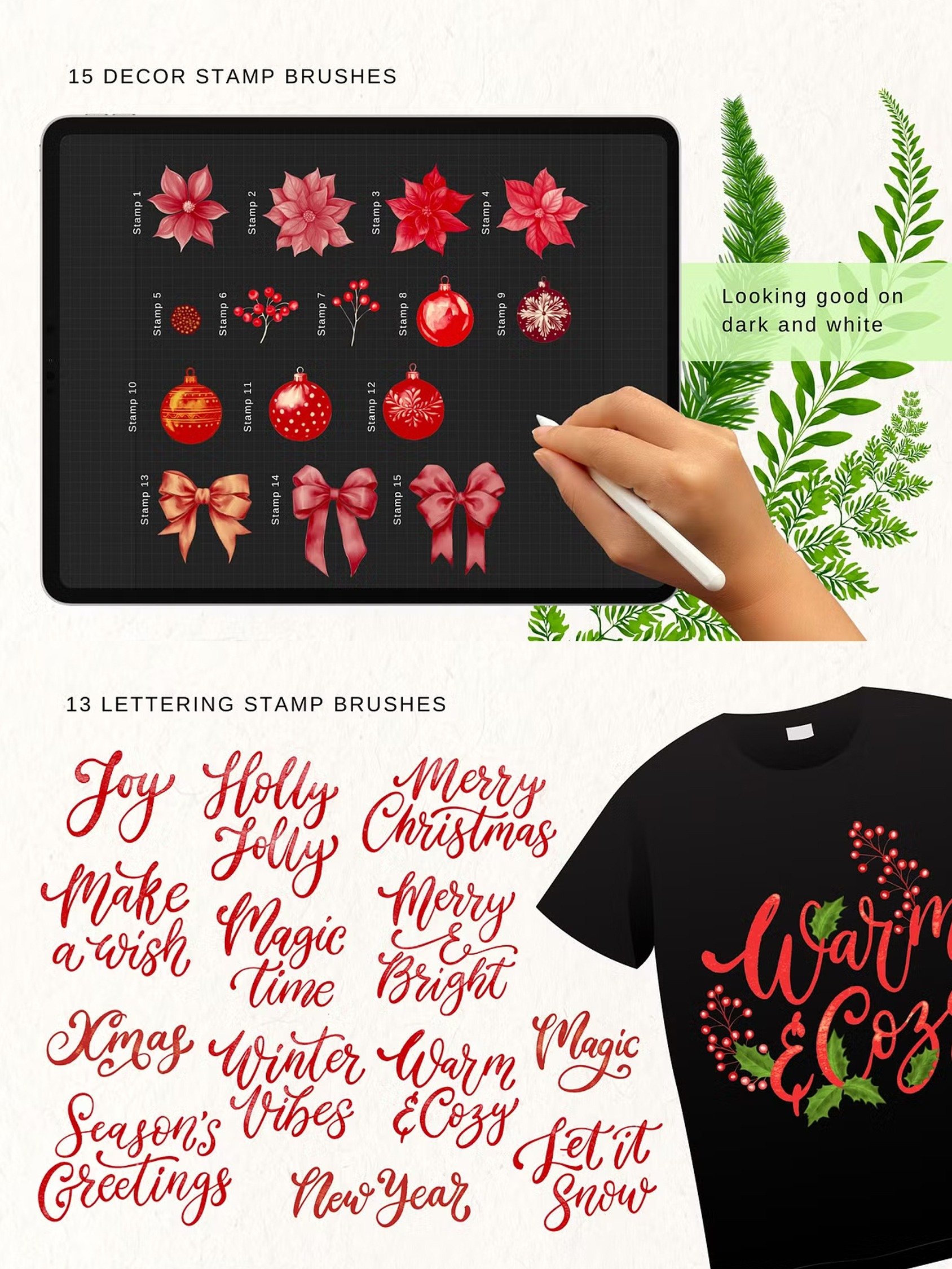 Christmas Procreate Brushes Bundle product image (4)