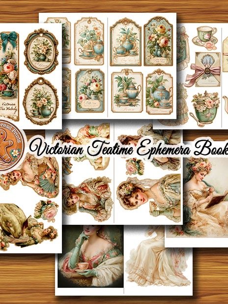 Victorian Teatime Ephemera Booklet Digital Download product image (2)
