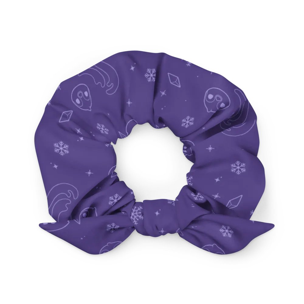 Purple recycled scrunchie | Arctic dreams product image (1)