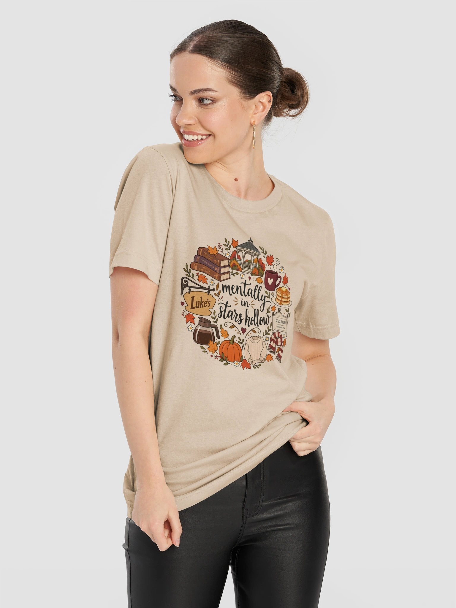 Mentally in Stars Hollow T-Shirt | Cozy Fall Bookish Tee product image (64)