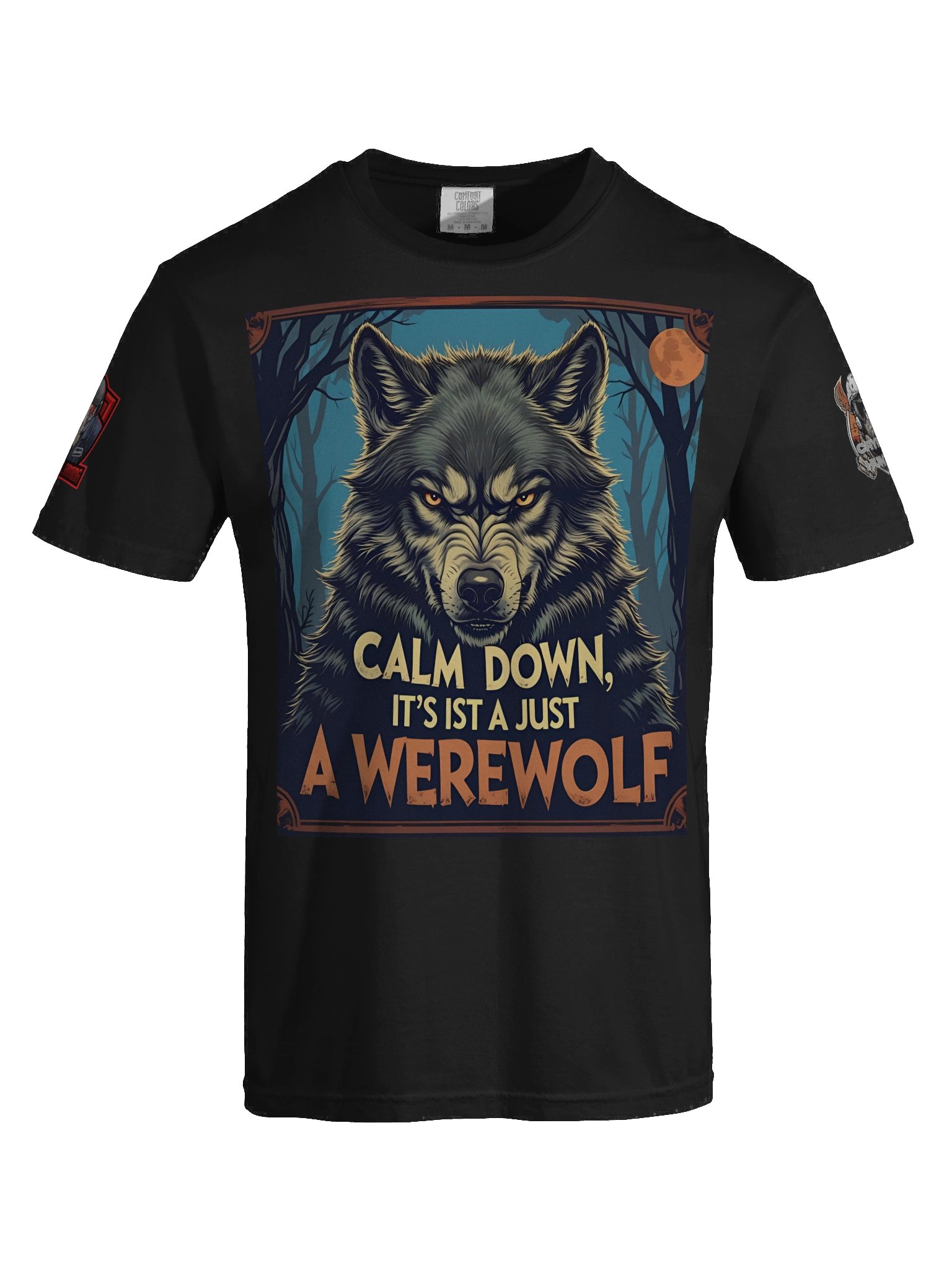 Calm down, it's just a werewolf tee product image (7)