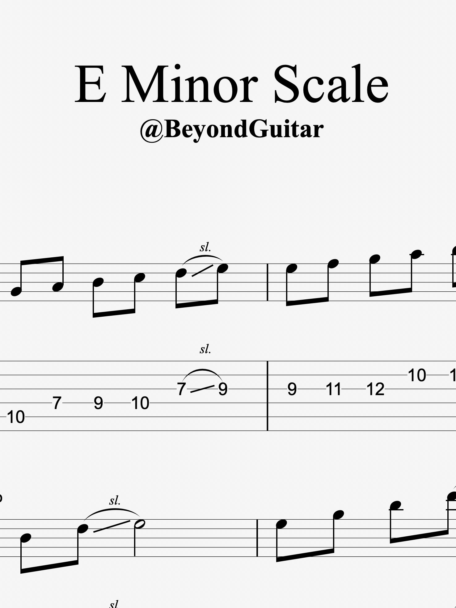 E Minor Sacle product image (1)