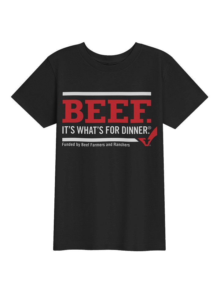 Youth Bella+Canvas Short Sleeve - White & Red product image (1)