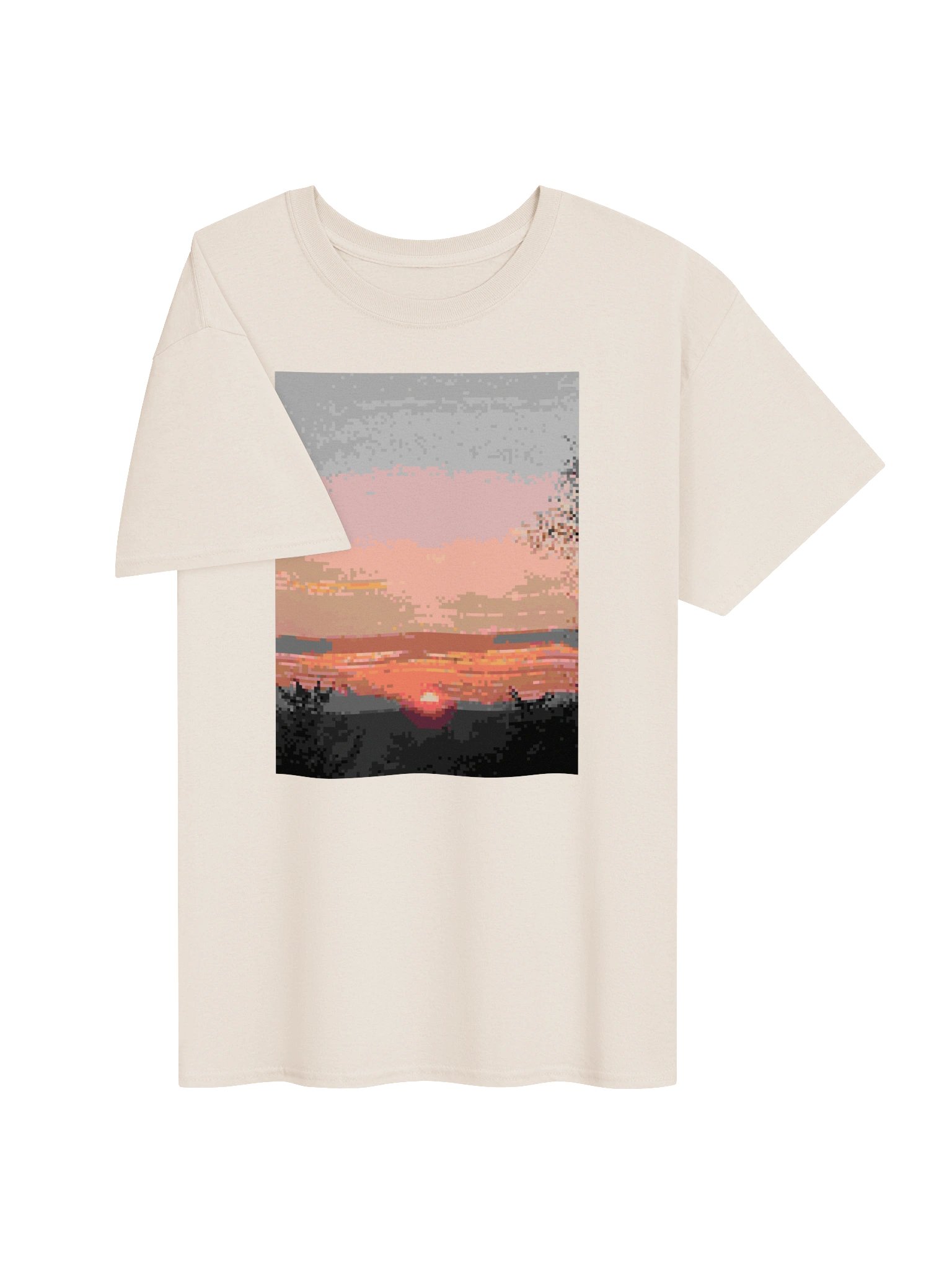 pixel sunset graphic tee product image (103)