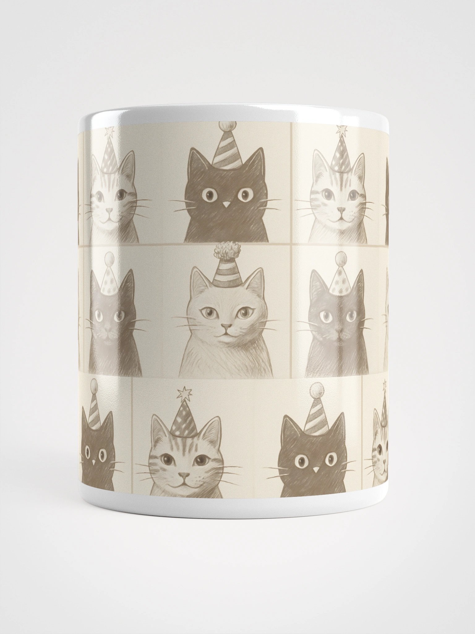 Party Cats White Glossy Mug product image (8)