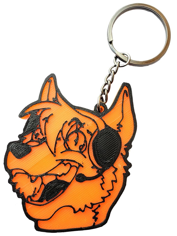 Derp Fox Keychain product image (1)
