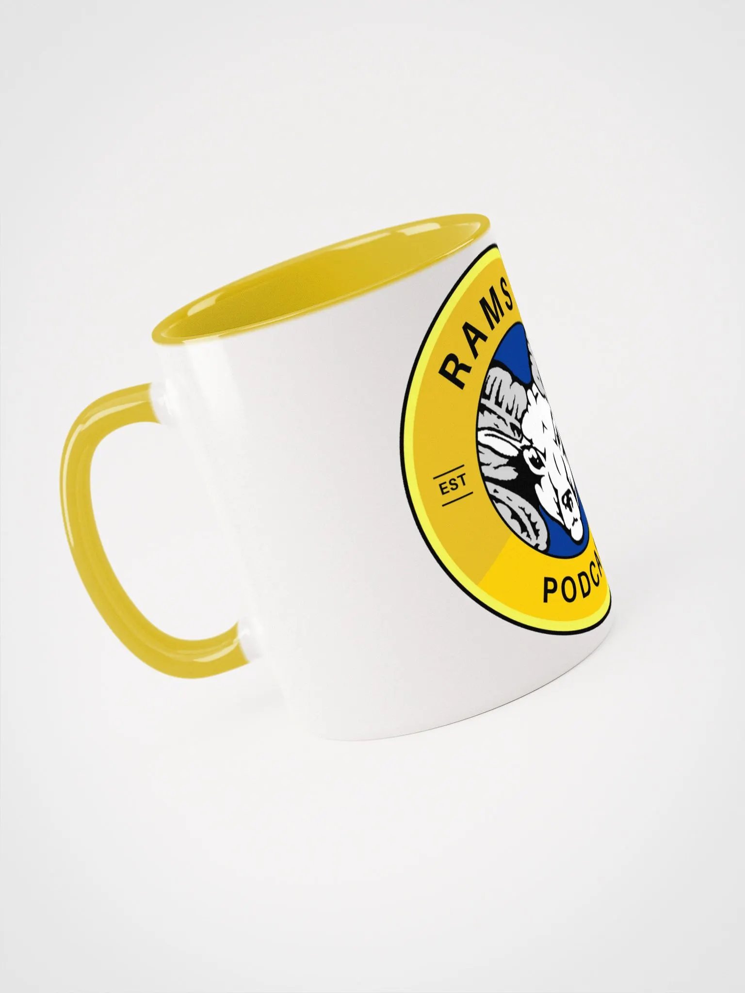 Rams Up Ceramic Mug with Blue & White Logo product image (3)