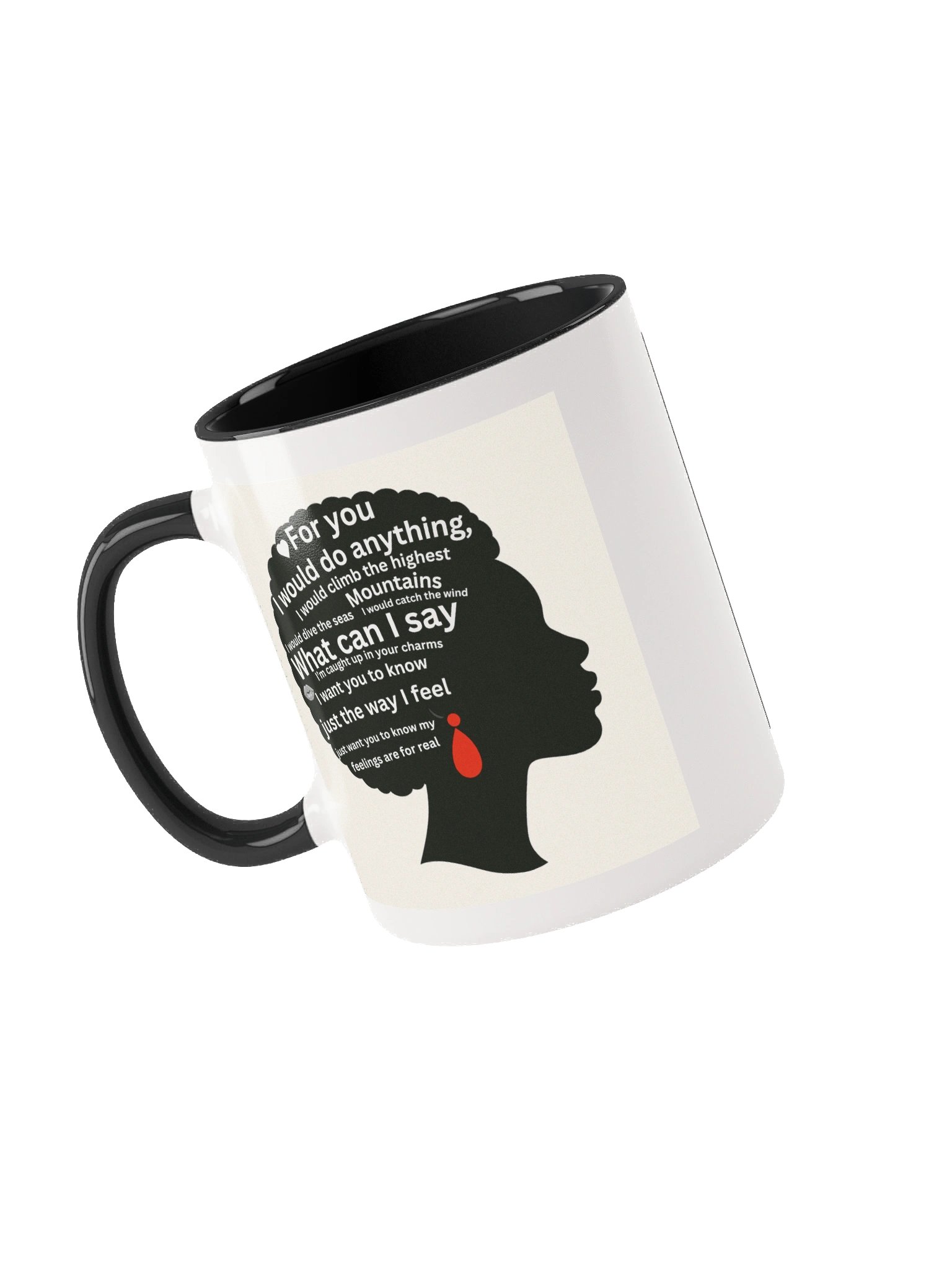 Afro Ceramic Mug- Come Over lyrics product image (5)